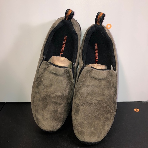 WIDE MERRELL MEN'S JUNGLE MOCCASINS GUNSMOKE GREY - Picture 5 of 16